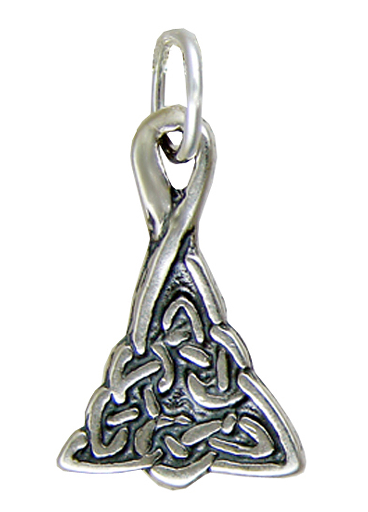 Sterling Silver Petite Triangle Celtic Knot Charm