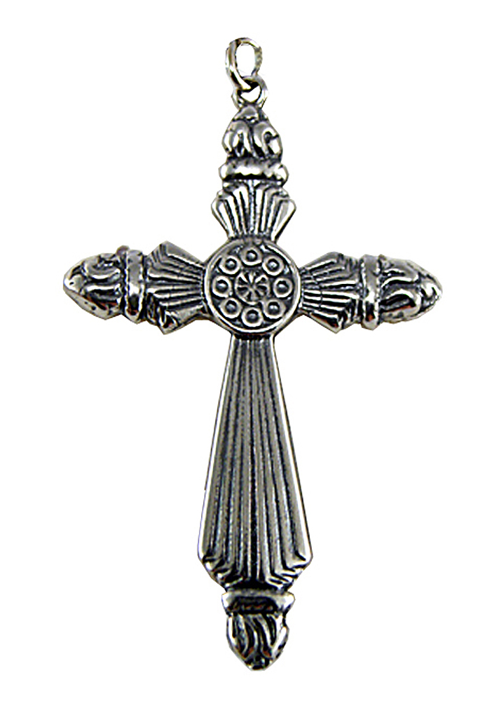 Sterling Silver Celtic Knot Design Cross Pendant