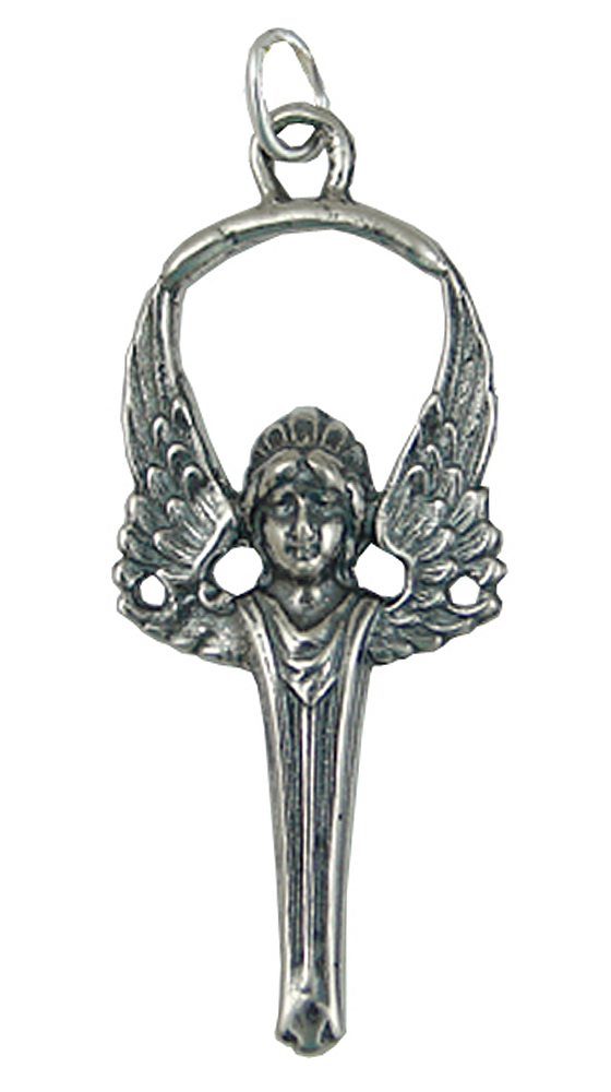 Sterling Silver Victorian Angel Charm