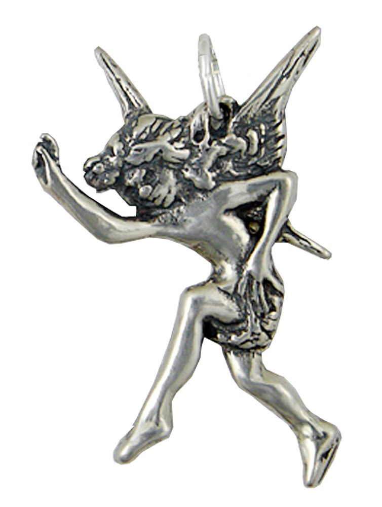 Sterling Silver Dancing Fairy Pixie Charm