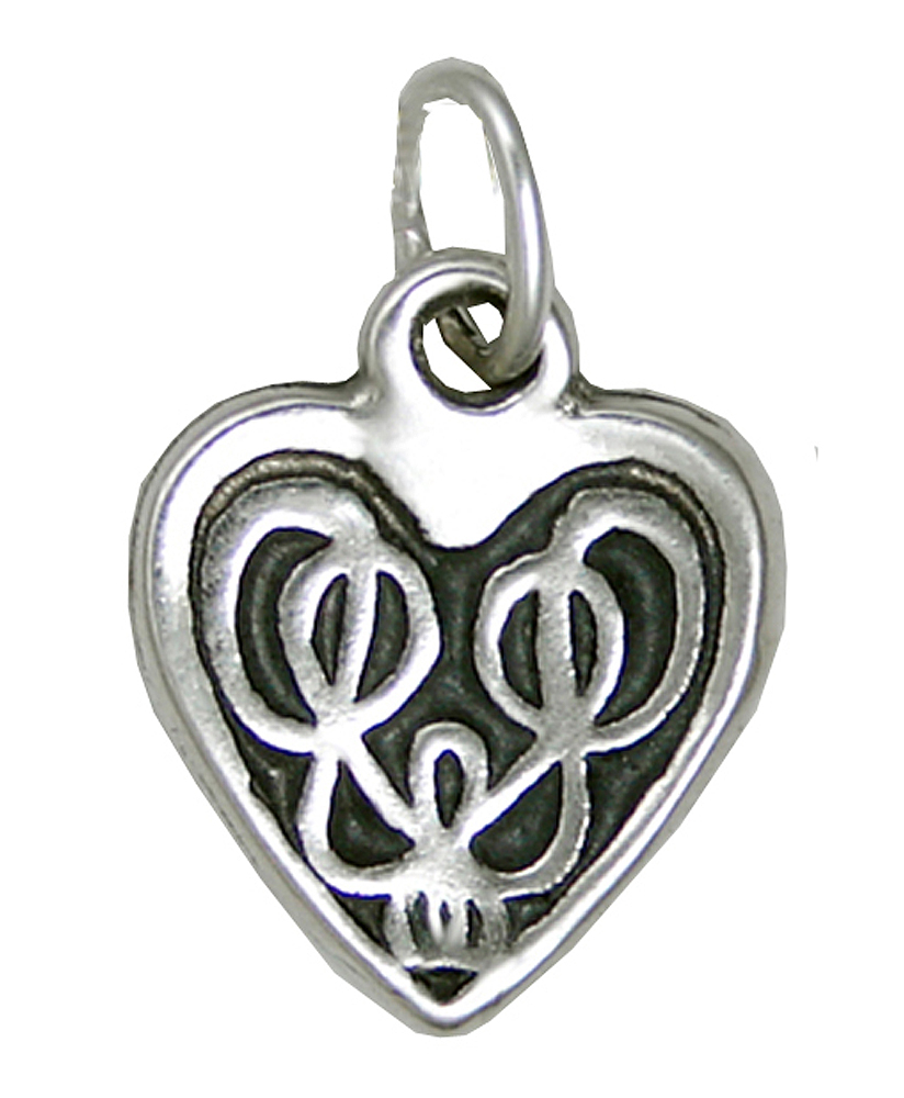 Sterling Silver Small Celtic Love Knot Heart Charm