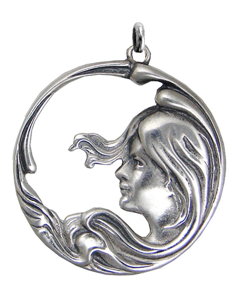 Sterling Silver Serene Woman Charm