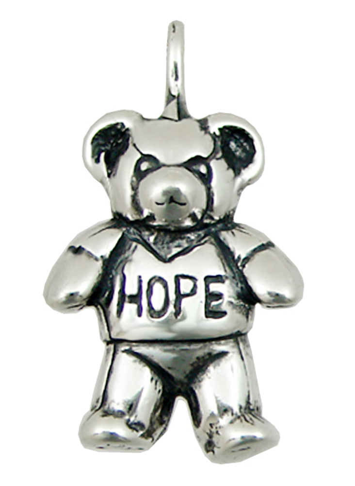 Sterling Silver Hope The Teddy Bear Charm