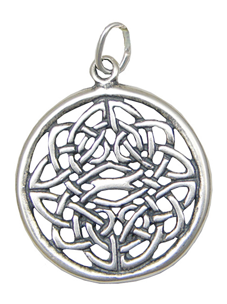 Sterling Silver Round Celtic Knot Charm