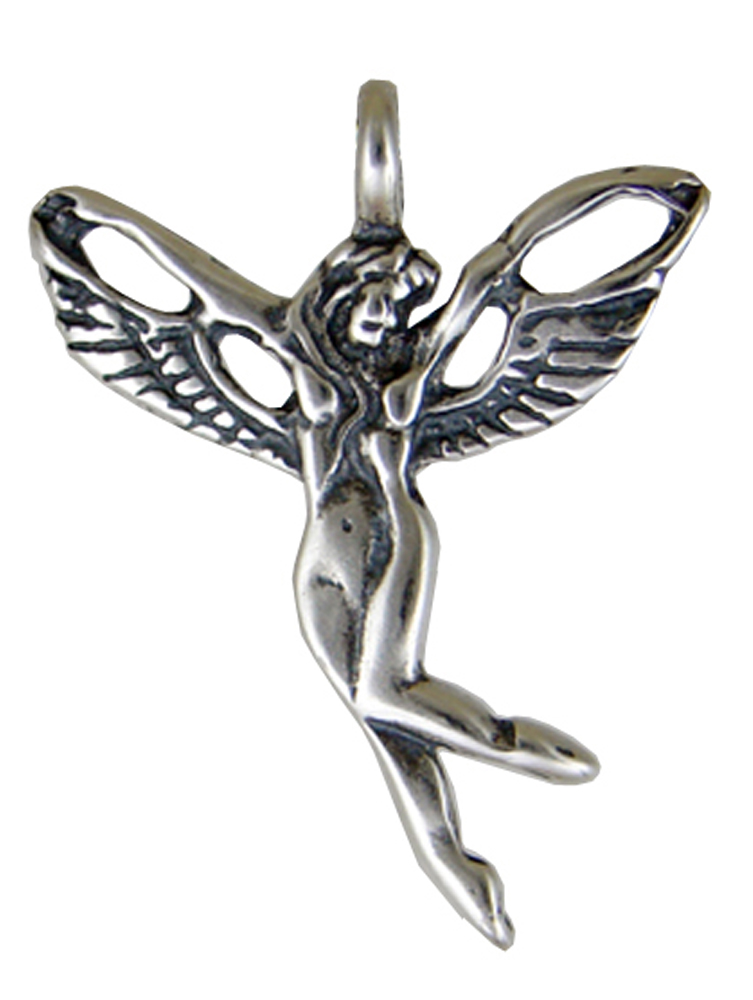 Sterling Silver Winged Dancing Fairy Charm
