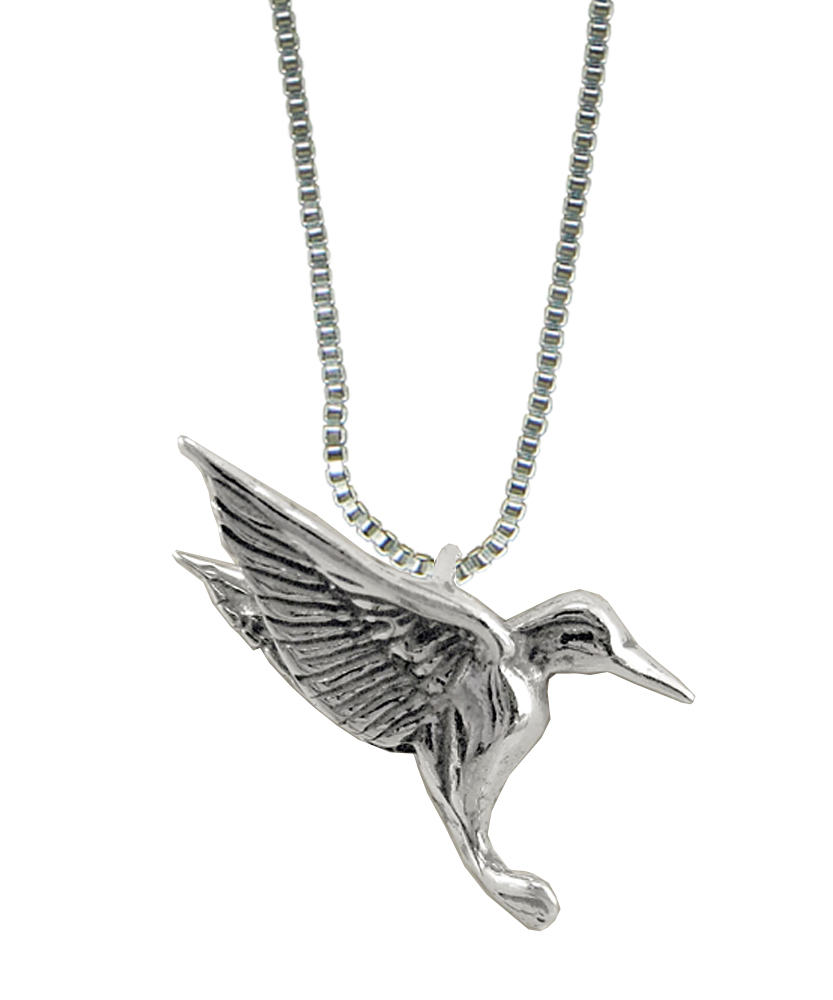 Sterling Silver Little Hummingbird Pendant