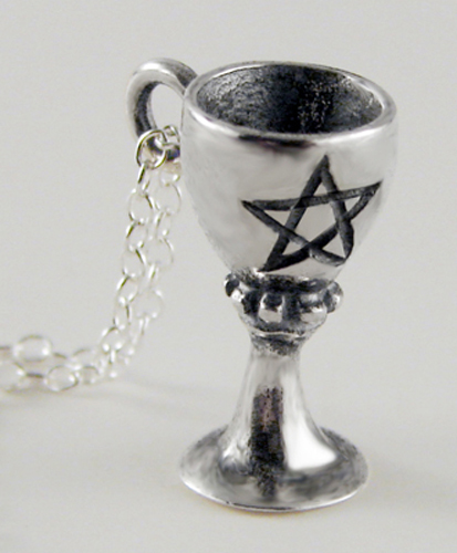 Sterling Silver Chalice Goblet Wine Cup Charm