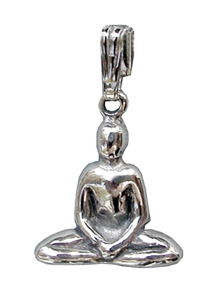 Sterling Silver Yoga Position "Bound Angle" Charm