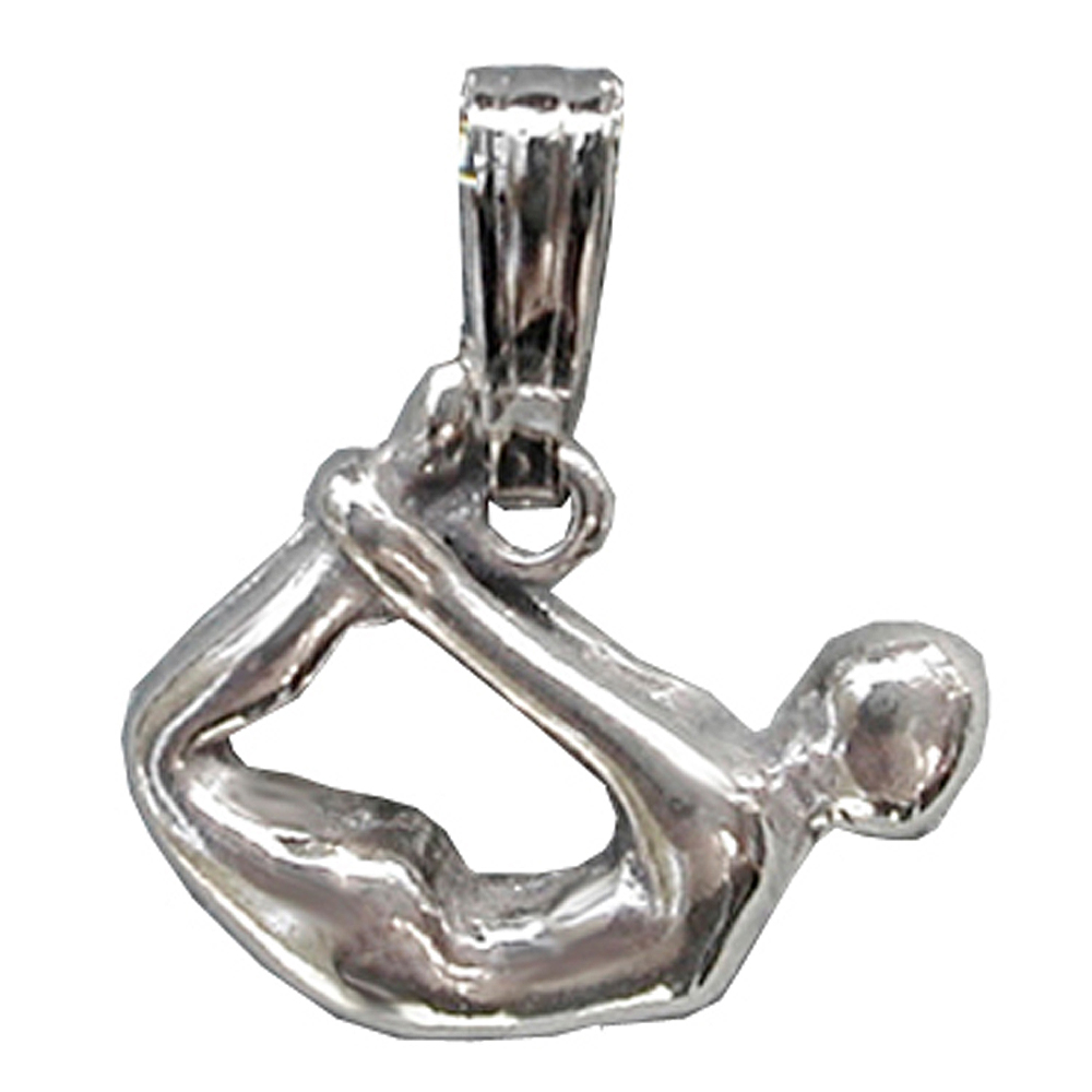 Sterling Silver Yoga Position "The Bow" Charm