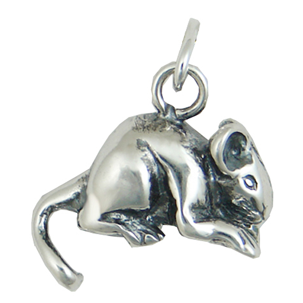 Sterling Silver Little Mouse Charm