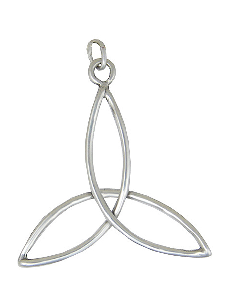Sterling Silver Love Honor Protect Celtic Triquetra Trinity Knot Charm