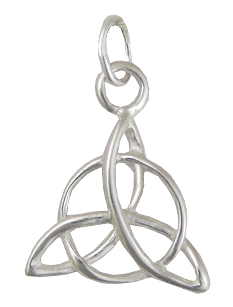 Sterling Silver Charmed Love Honor Protect Celtic Triquetra Trinity Knot Symbol Charm