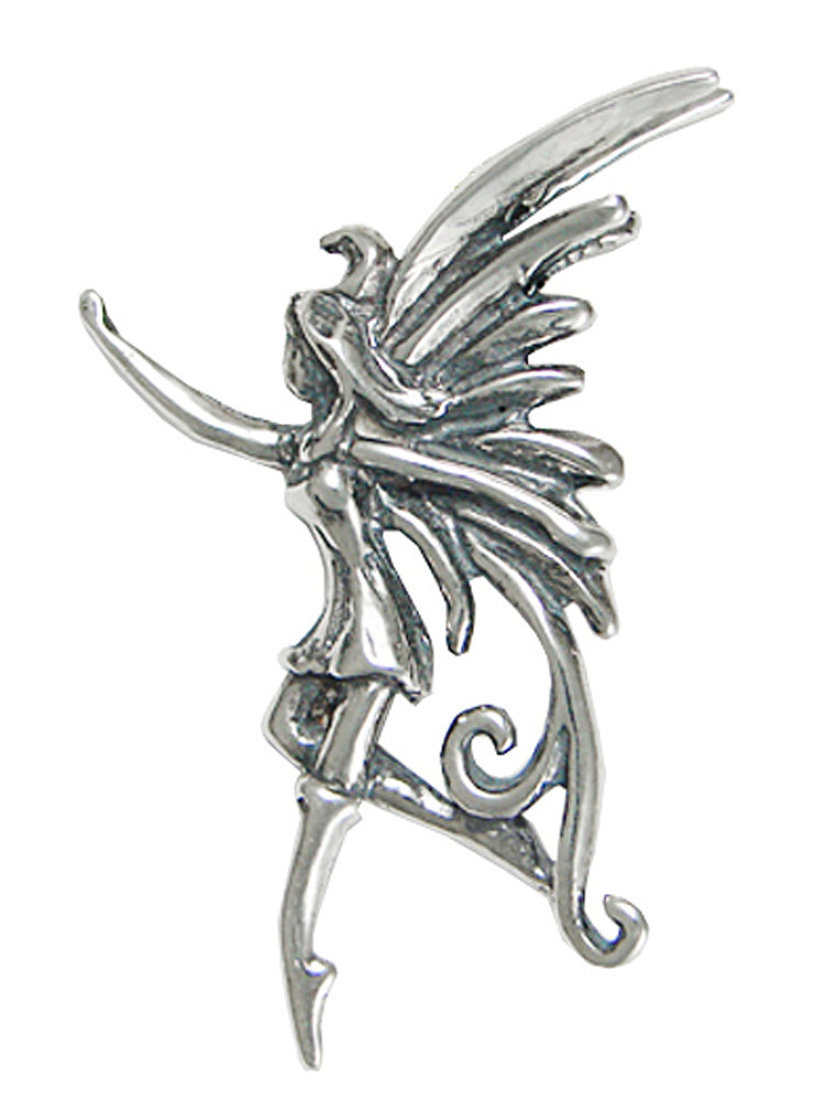 Sterling Silver Dancing Fairy Pendant