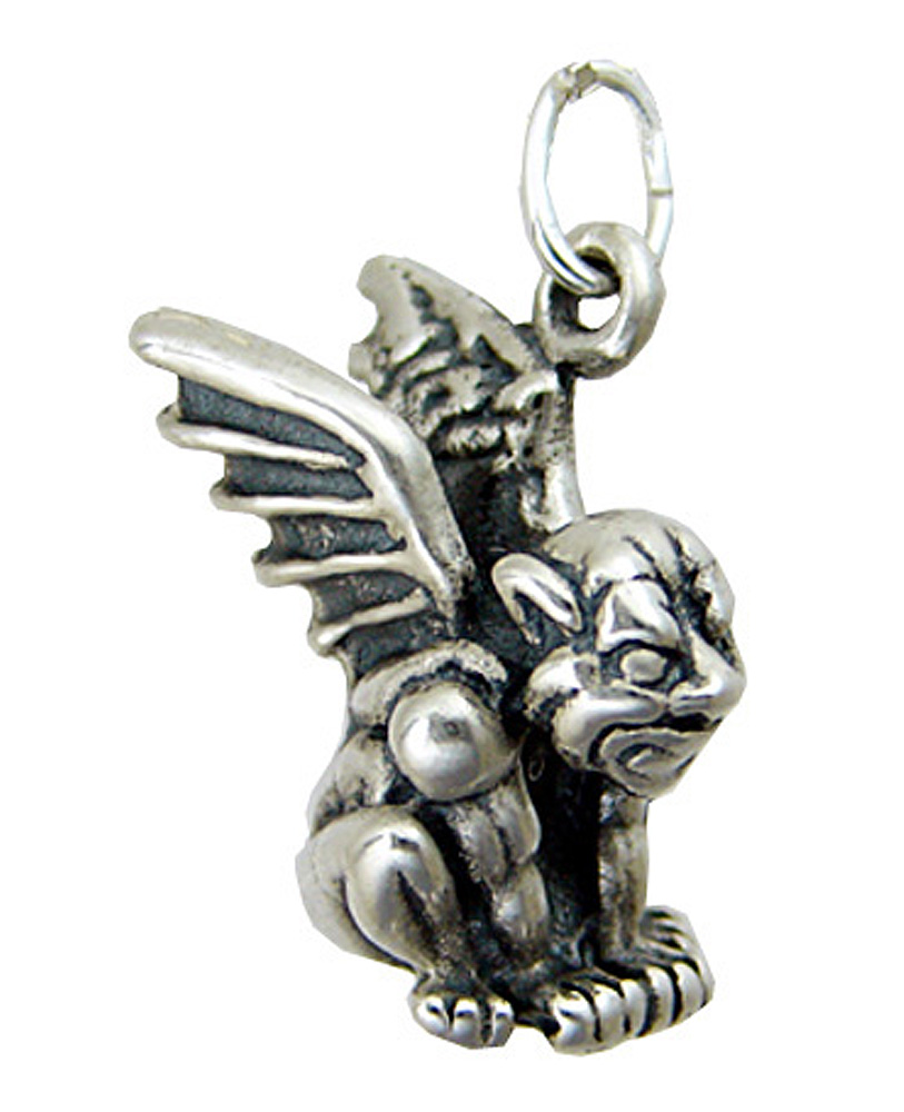Sterling Silver Protective Gargoyle Charm