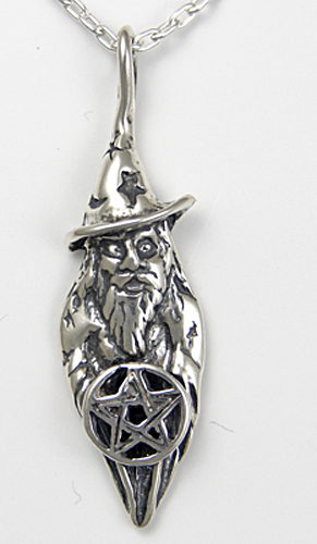 Sterling Silver Wizard of Yore Pendant