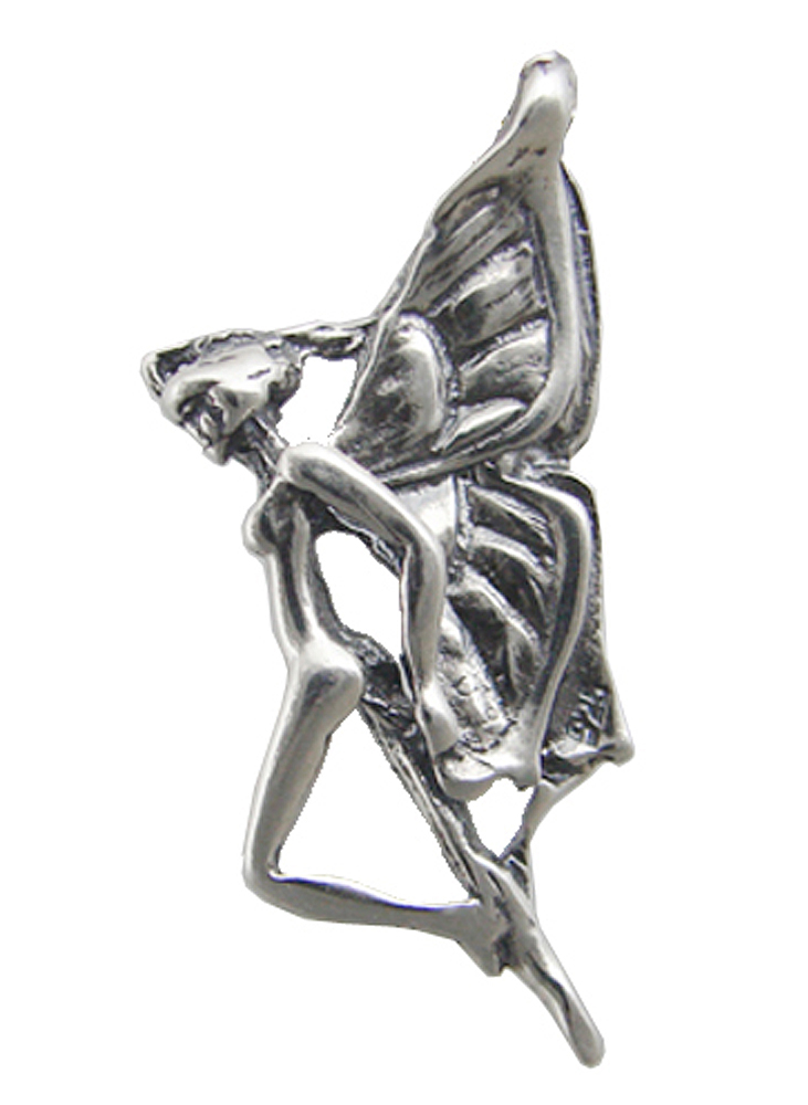 Sterling Silver Winged Fairy Pendant