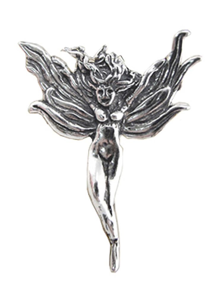 Sterling Silver Joyous Fairy Pendant