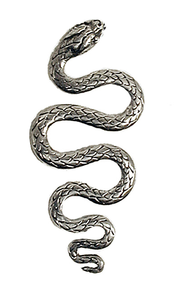 Sterling Silver Magnificient Snake Pendant