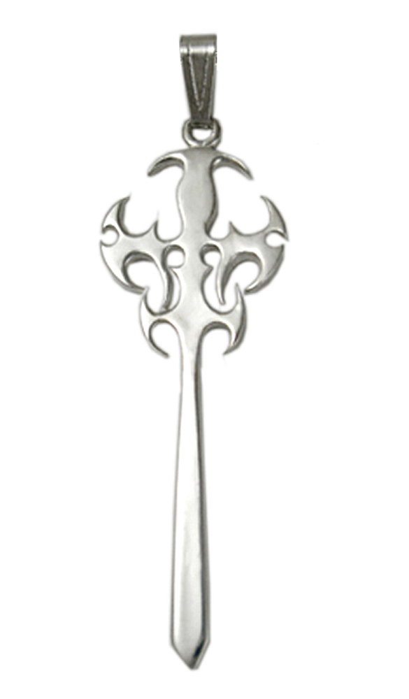 Sterling Silver Warrior's Tribal Sword Charm