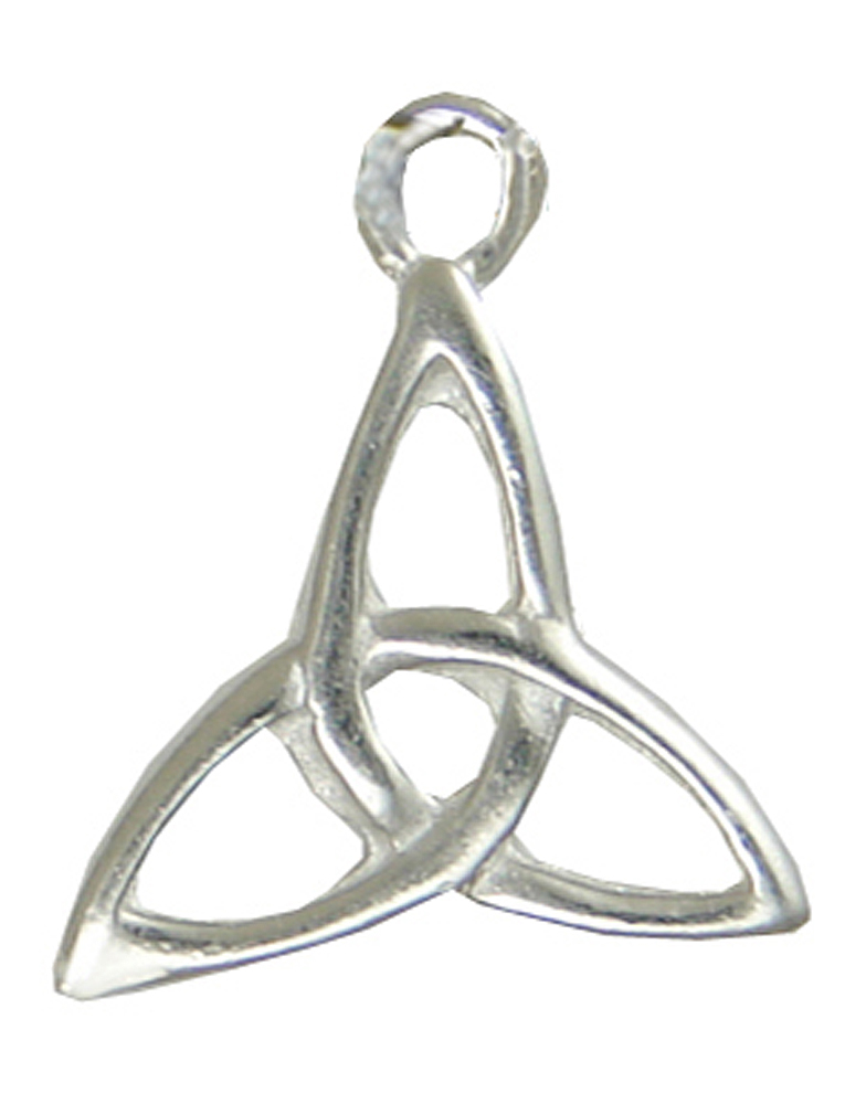 Sterling Silver Small Love Honor Protect Celtic Triquetra Trinity Knot Charm