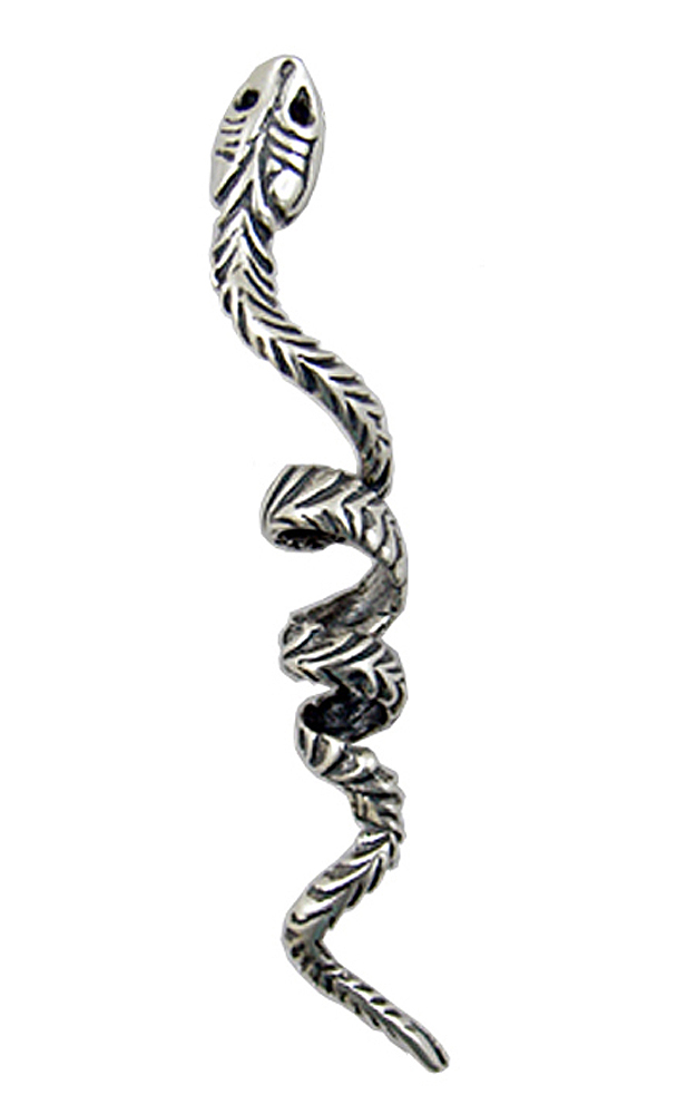 Sterling Silver Little Snake Pendant