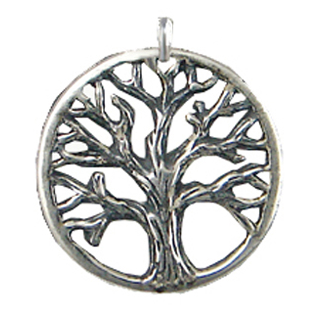Sterling Silver Winter Oak Tree Charm