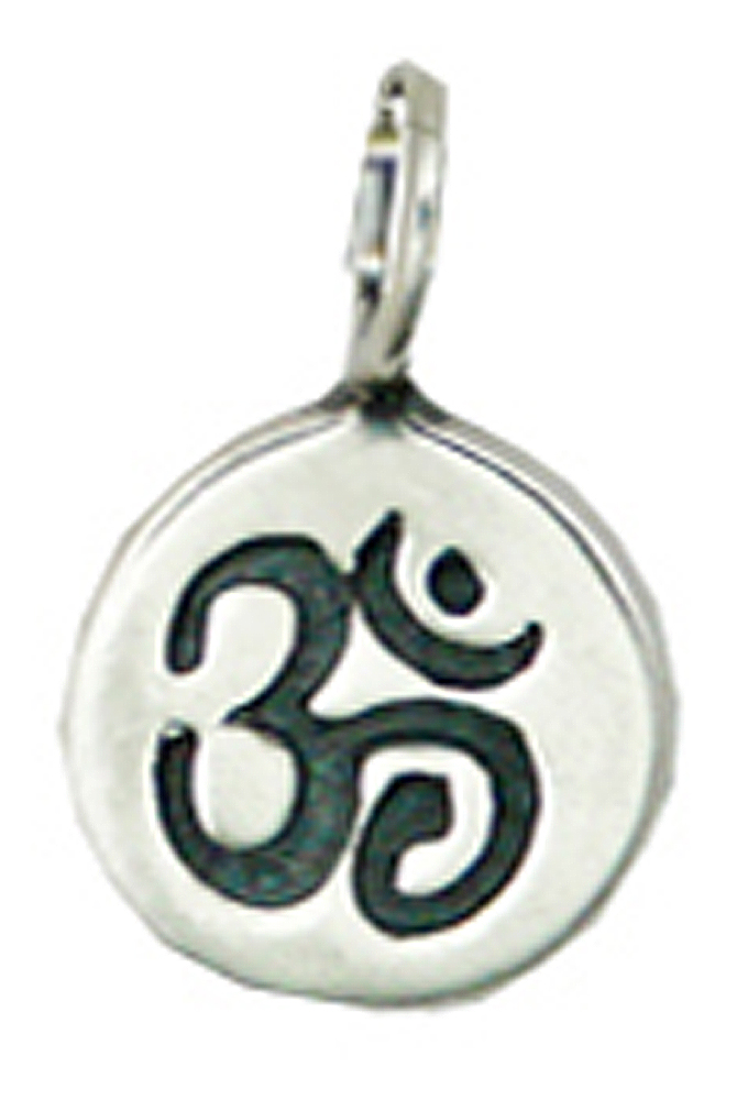 Sterling Silver Tiny Om Ohm Symbol Charm