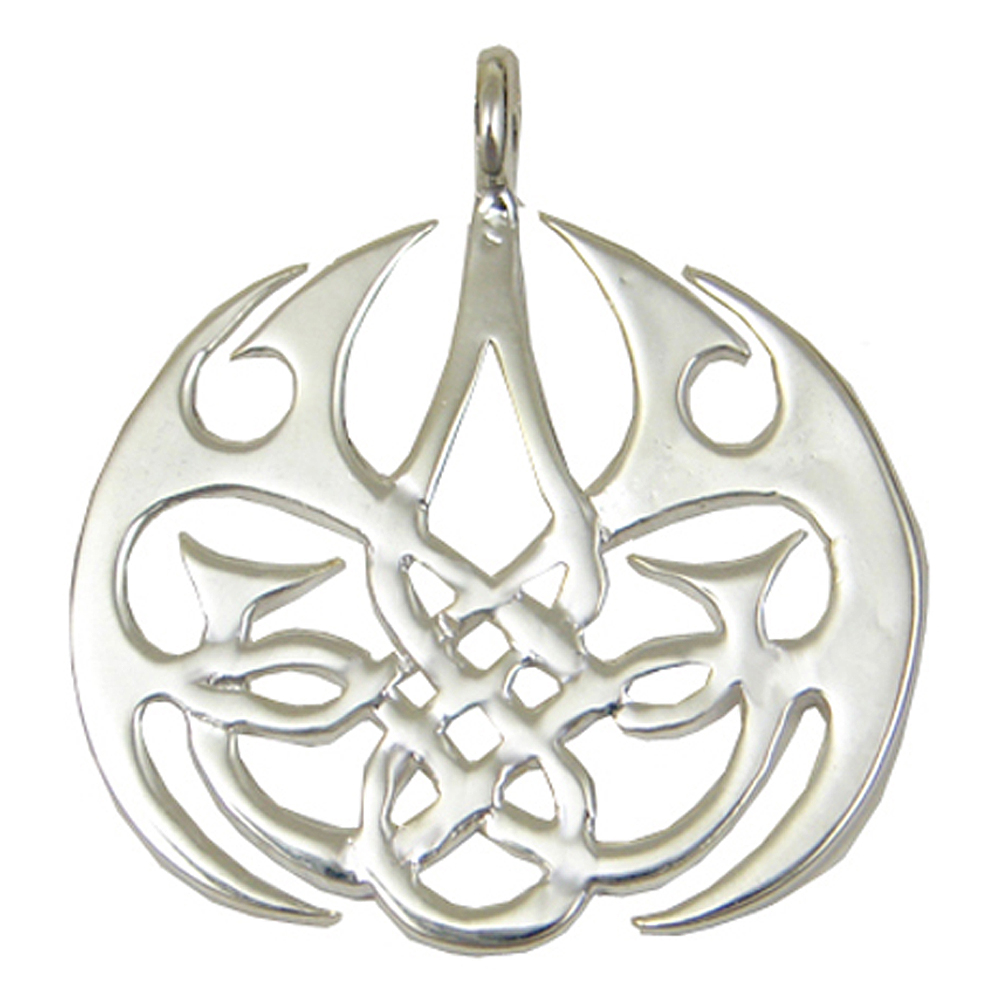 Sterling Silver Celtic Tribal Design Pendant