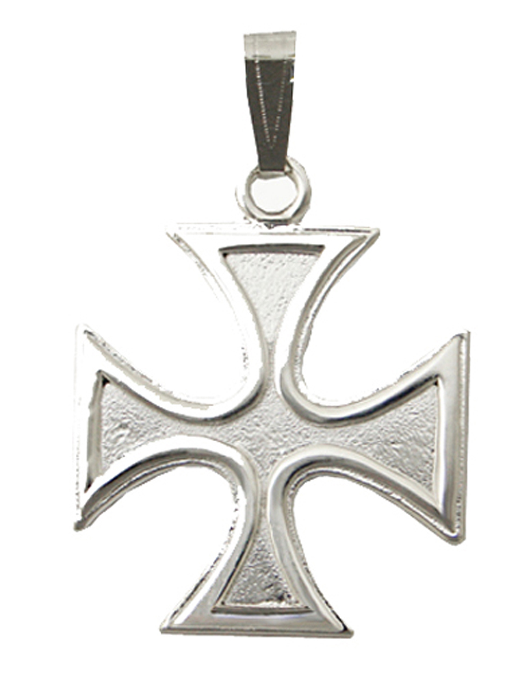 Sterling Silver Traditional Iron Cross Charm