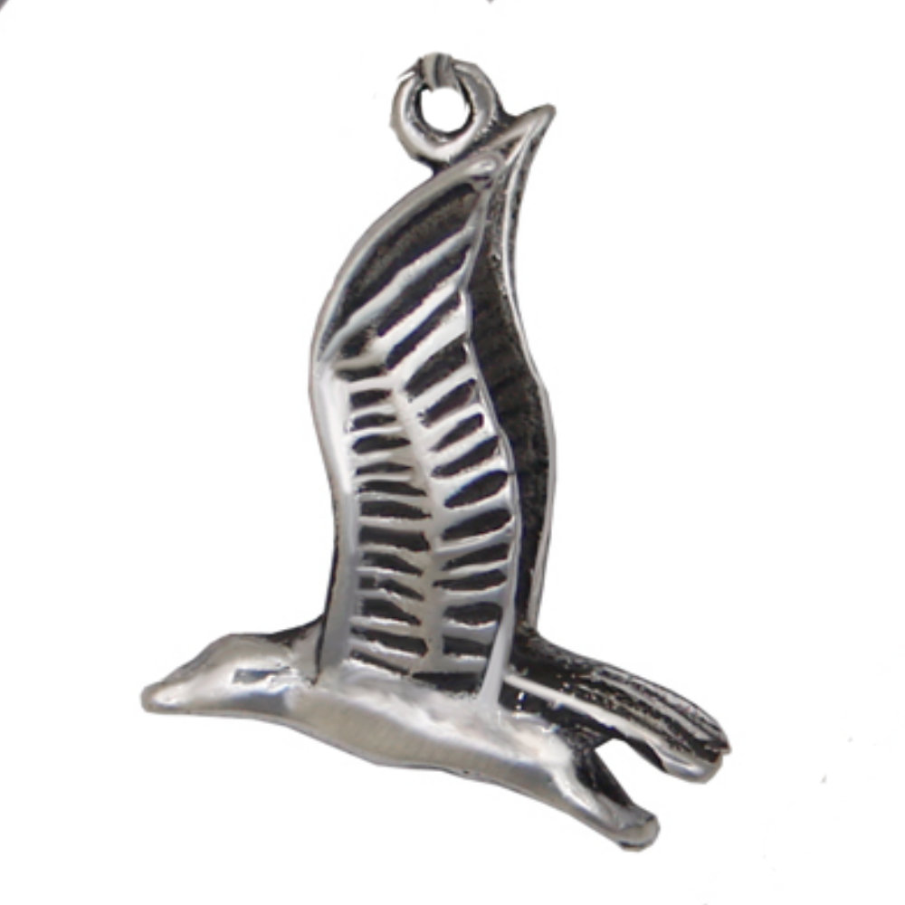 Sterling Silver 3D Flying Seagull Bird Charm