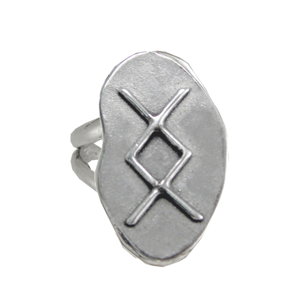 Sterling Silver Symbol For Success Runic Ring Size 5