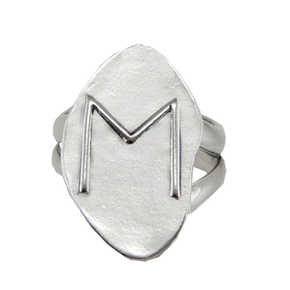 Sterling Silver Symbol For Bold Ventures Runic Ring Size 5