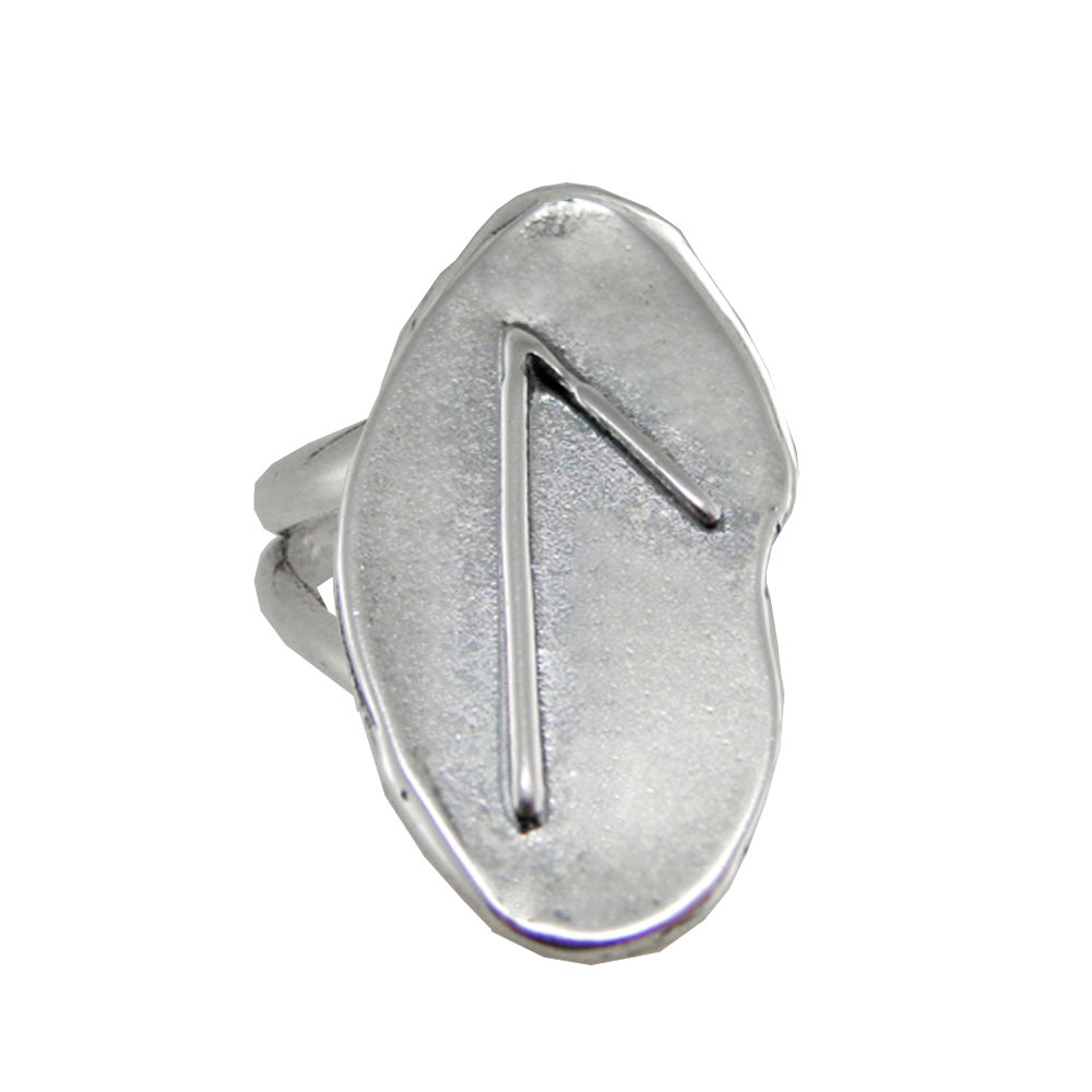 Sterling Silver Symbol For Knowledge Runic Ring Size 7