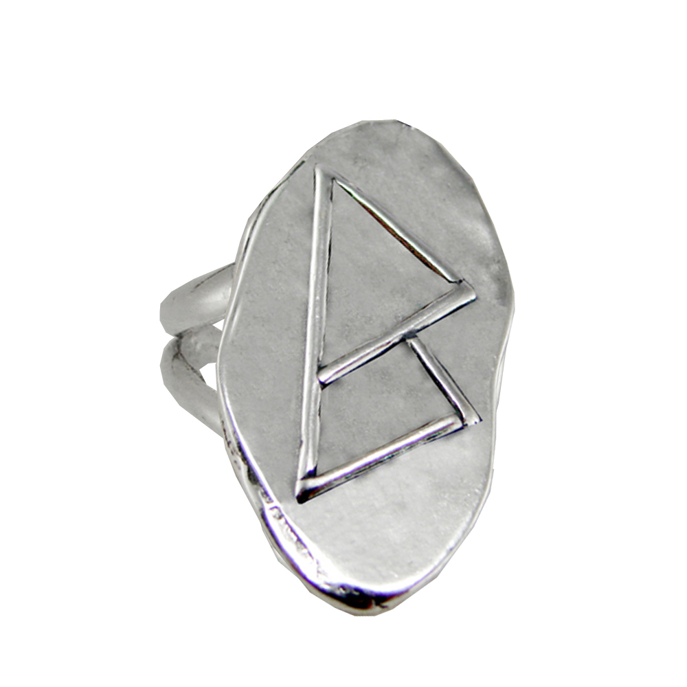Sterling Silver Symbol For Fertility Runic Ring Size 6