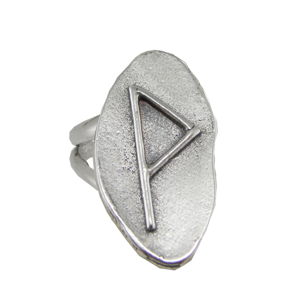 Sterling Silver Symbol For Joy And Happiness Runic Ring Size 12