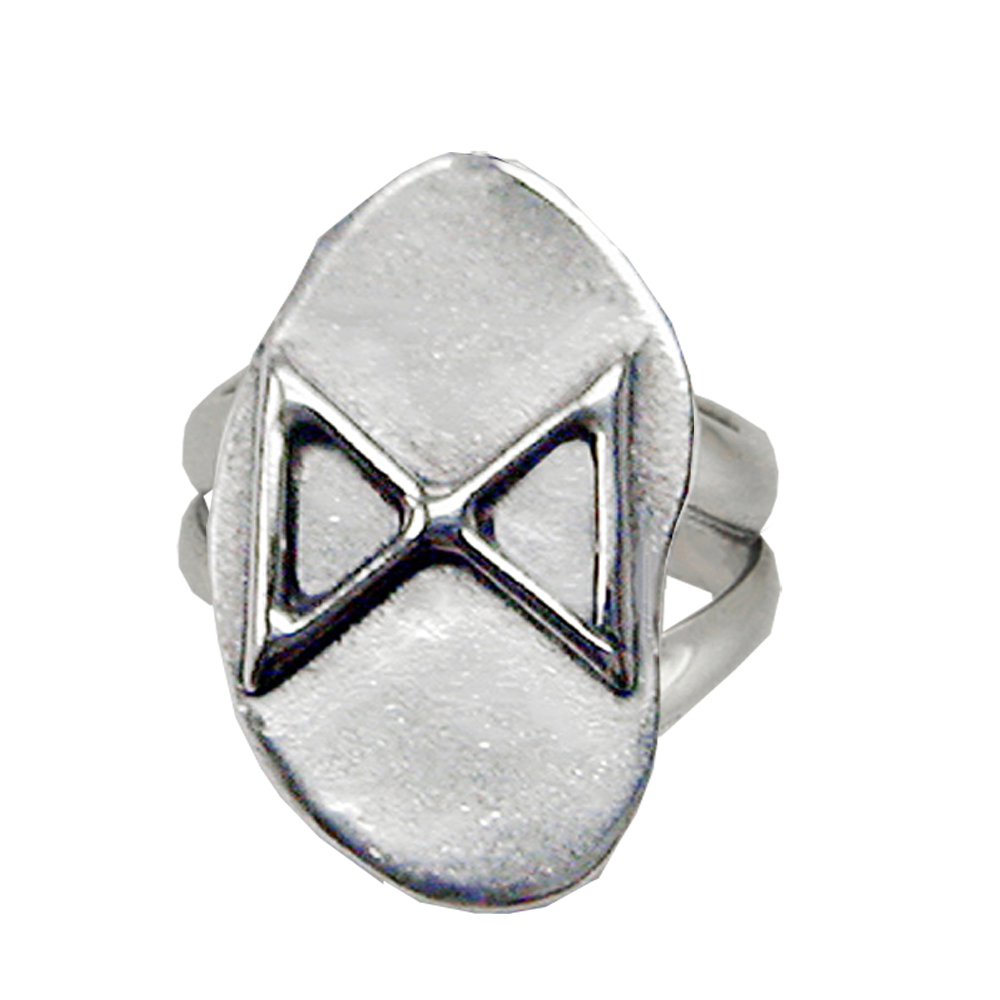 Sterling Silver Symbol For Achievement Runic Ring Size 10