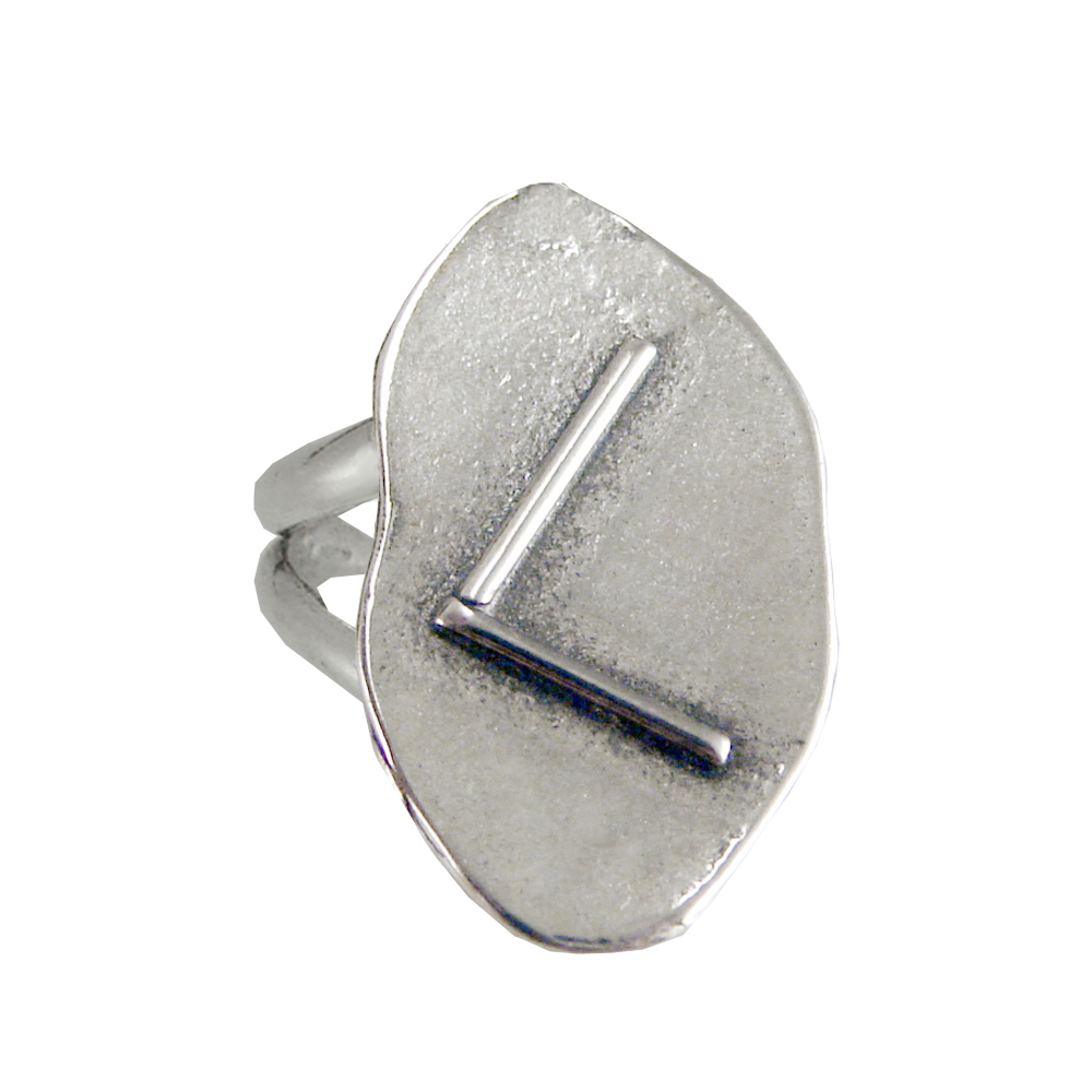Sterling Silver Symbol For Creativity Runic Ring Size 11