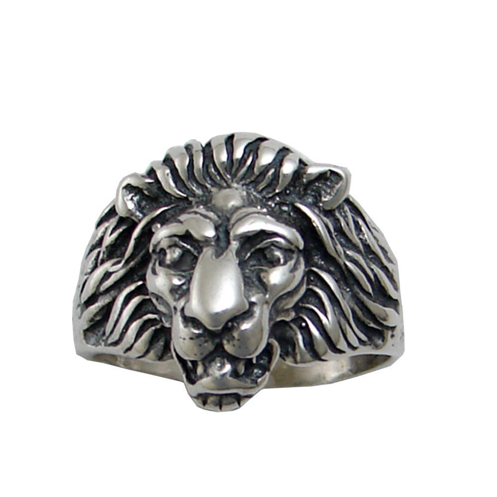 Sterling Silver Lion Ring Size 9