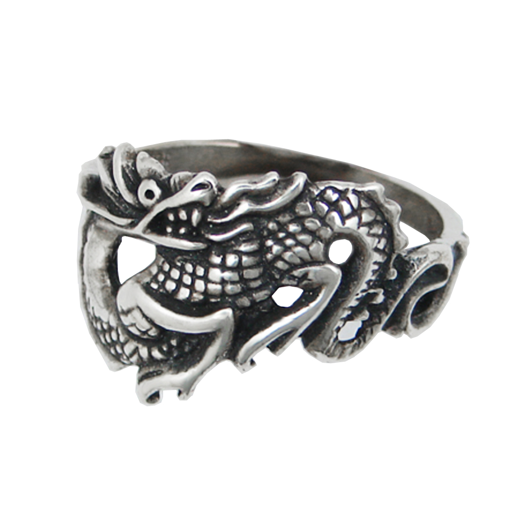 Sterling Silver Little Dragon Ring Size 5