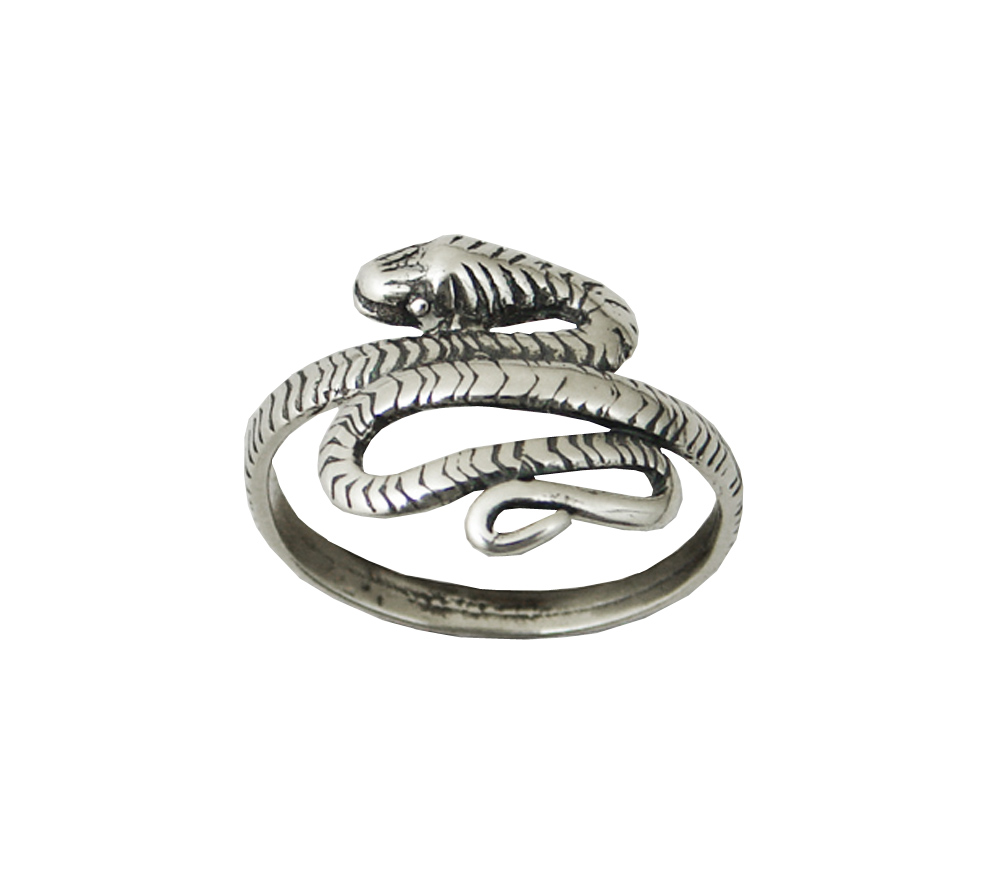 Sterling Silver Snake Ring Size 5