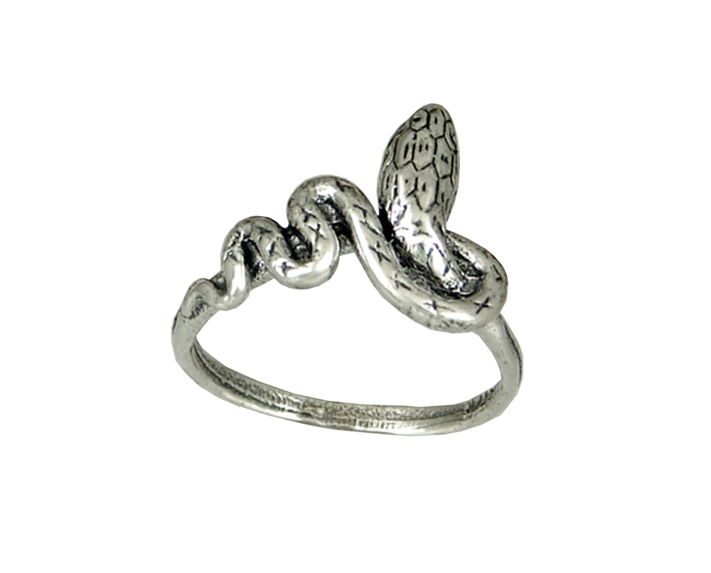 Sterling Silver Snake Ring Size 10