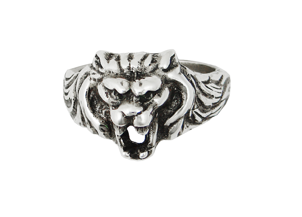 Sterling Silver Little Lion Ring Size 5