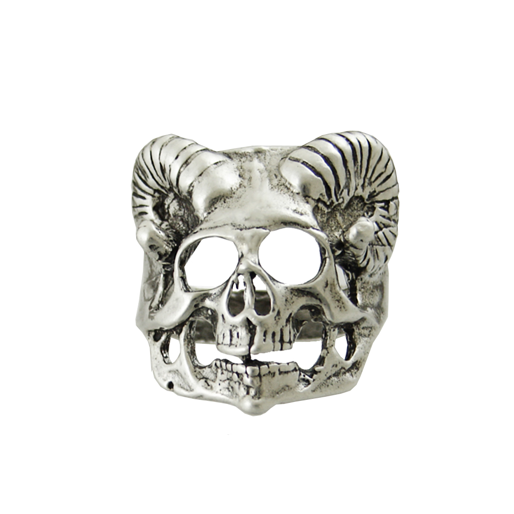 Sterling Silver Skull Ring Size 9
