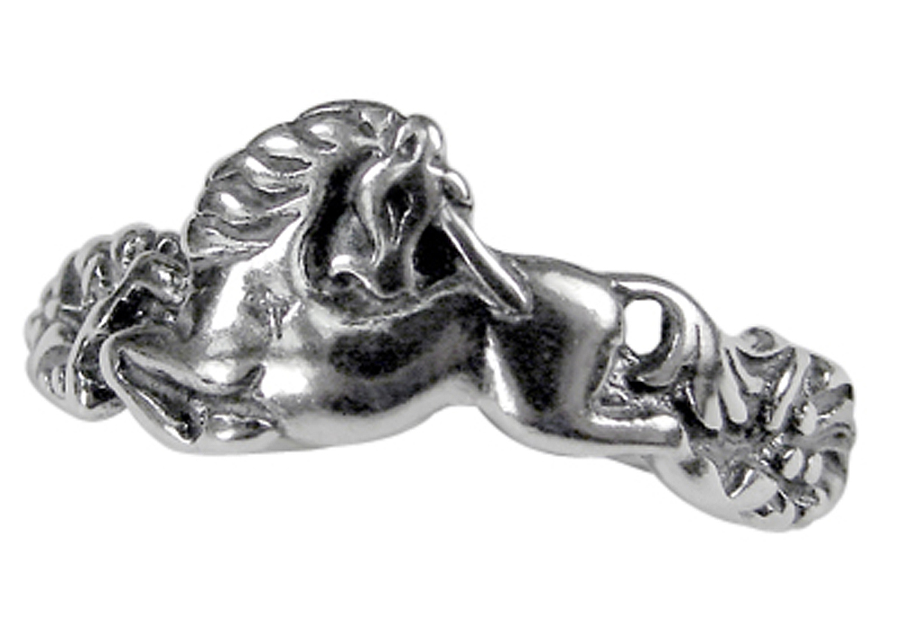 Sterling Silver Petite Unicorn Ring Size 5