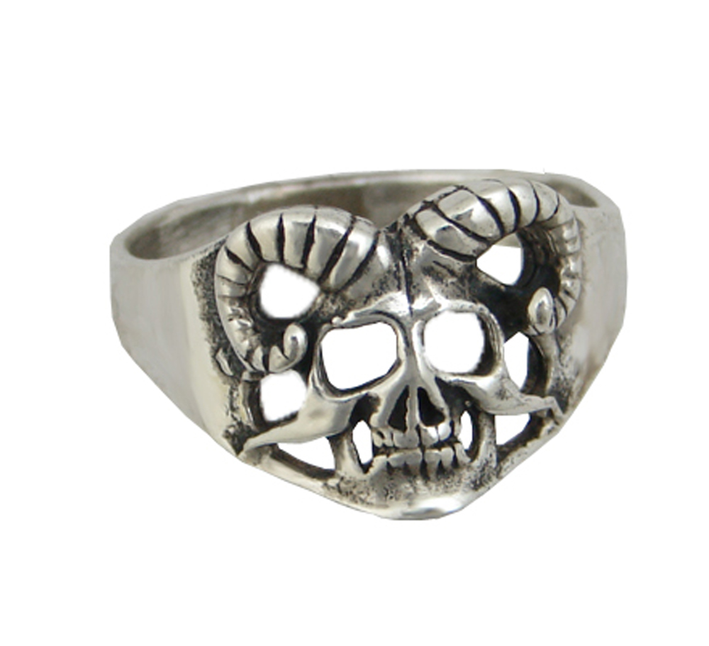 Sterling Silver Smaller Skull Ring Size 10