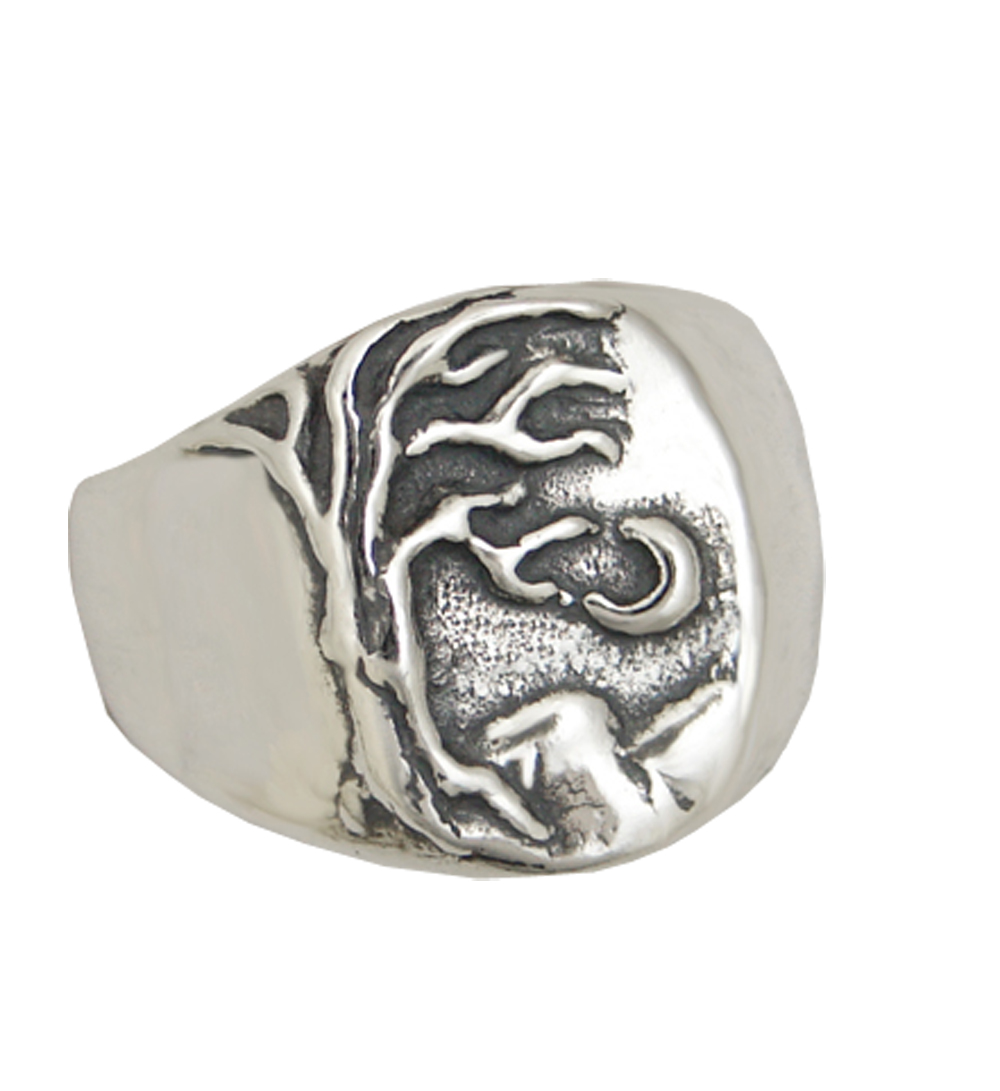 Sterling Silver Tree of Life Ring Size 7