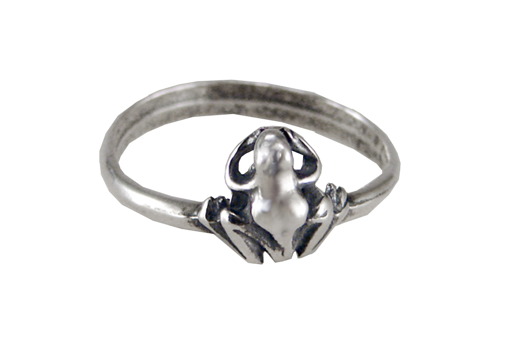 Sterling Silver Frog Prince Ring Size 5