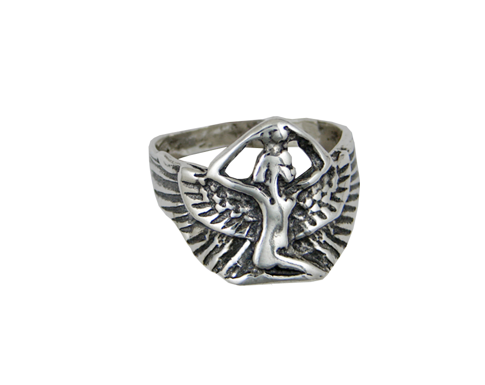 Sterling Silver Nefertiti Ring Size 12