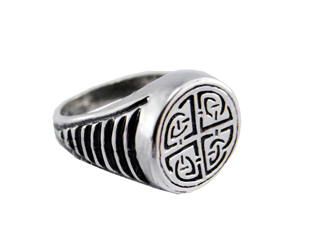 Sterling Silver Heavyweight Celtic Knot Ring Size 11