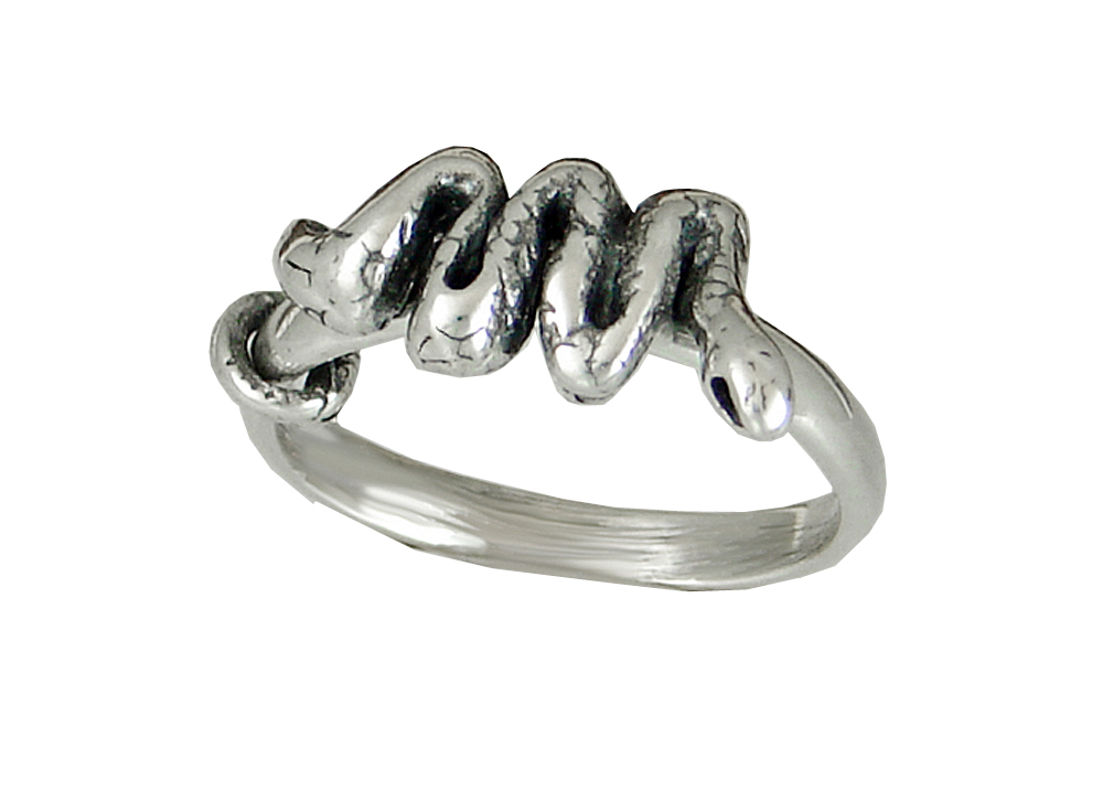 Sterling Silver Moveable Snake Ring Size 9